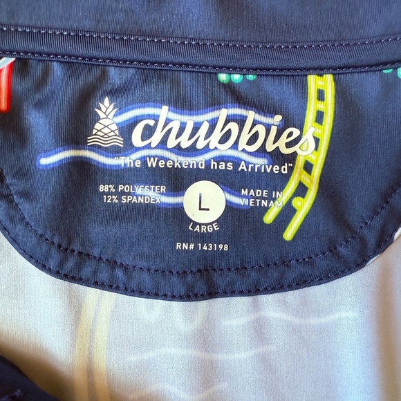 CHUBBIES NEON LIGHT SS PERFORMANCE POLO SHIRT MEN L UPF50 LIGHTWEIGHT NOVELTY - Picture 12 of 12